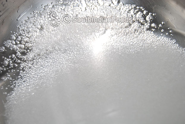 For sugar syrup:- add sugar and water let it boil for 6 to 7 min