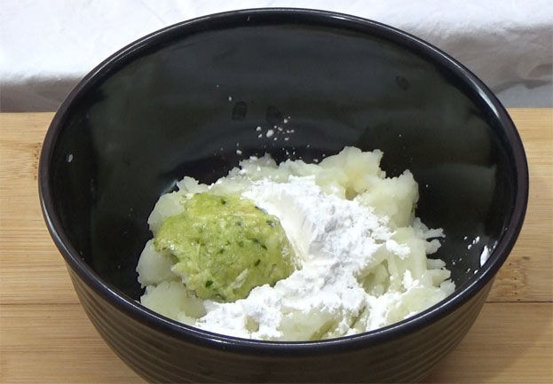 Add ginger, garlic, green chilli paste