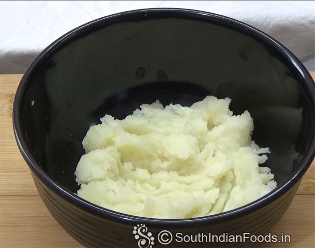 Transfer potato to a bowl