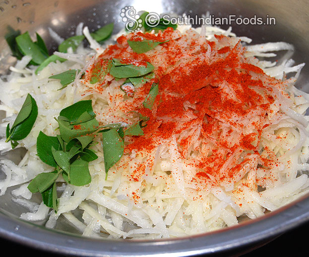 Add red chilli powder