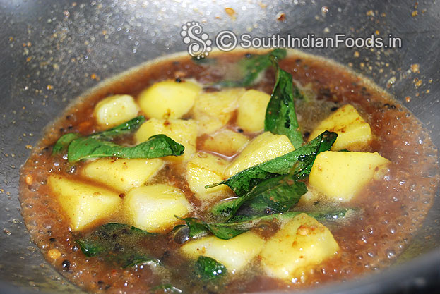 Add tamarind extract, let it boil & thickens