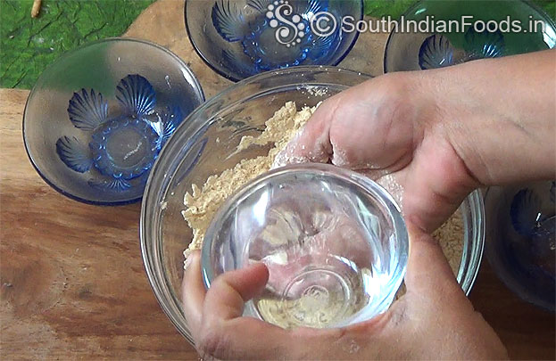 Add water, mix well, knead it, make soft dough