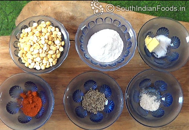 Pottukadalai murukku ingredients