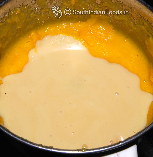 Add sweet condensed milk