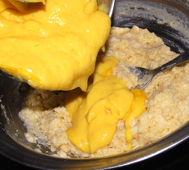 Add mango mixture