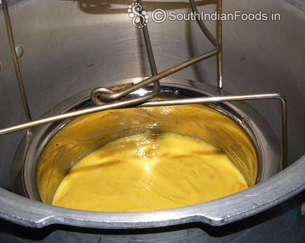 Place it in pressure cooker, bake it for 45 to 50 min on low flame