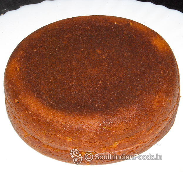 Super soft mango cake ready