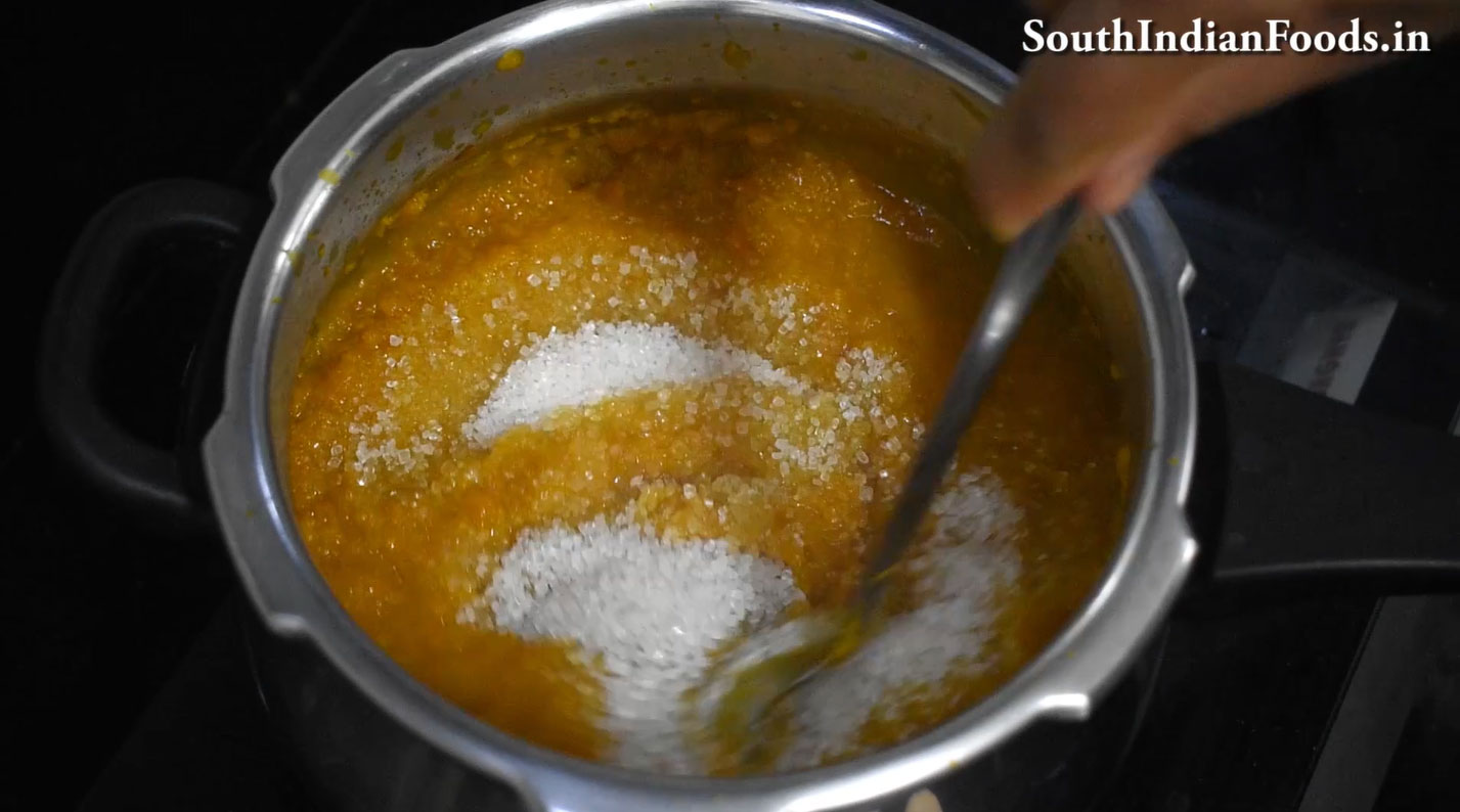 Pressure cooker pumpkin halwa