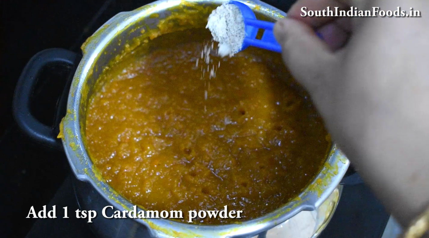 Pressure cooker pumpkin halwa