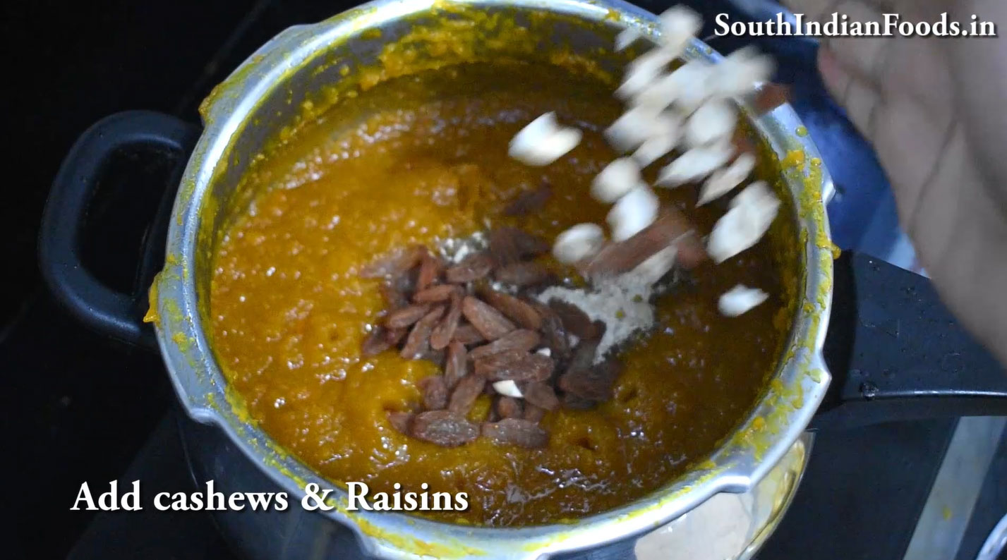 Pressure cooker pumpkin halwa