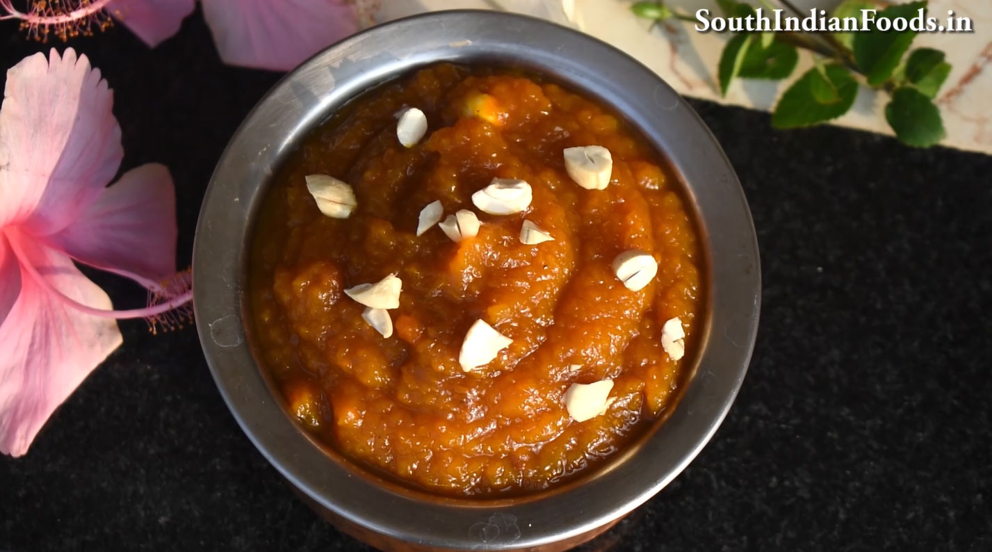 Pressure cooker pumpkin halwa