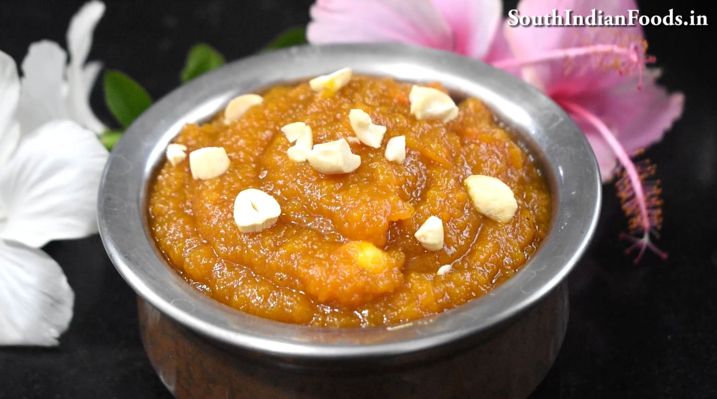 Pressure cooker pumpkin halwa
