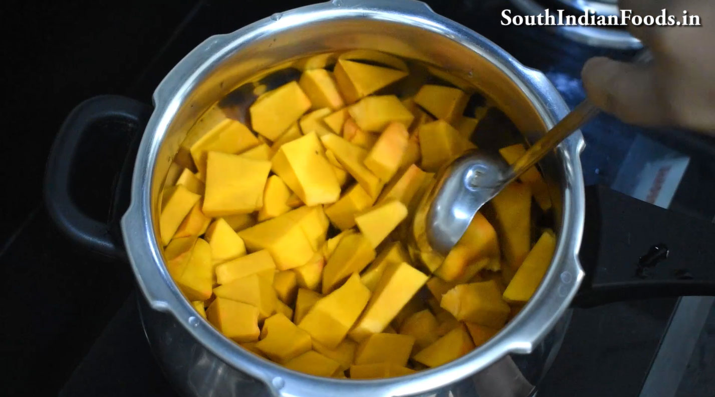 Pressure cooker pumpkin halwa