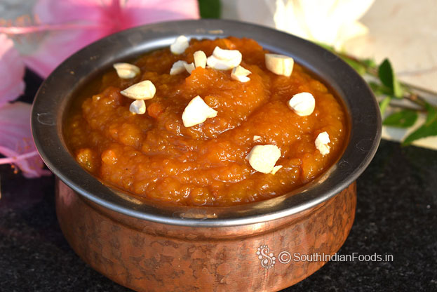 Pressure cooker pumpkin halwa