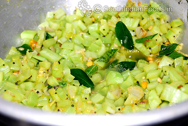 Add water, cover it & cook