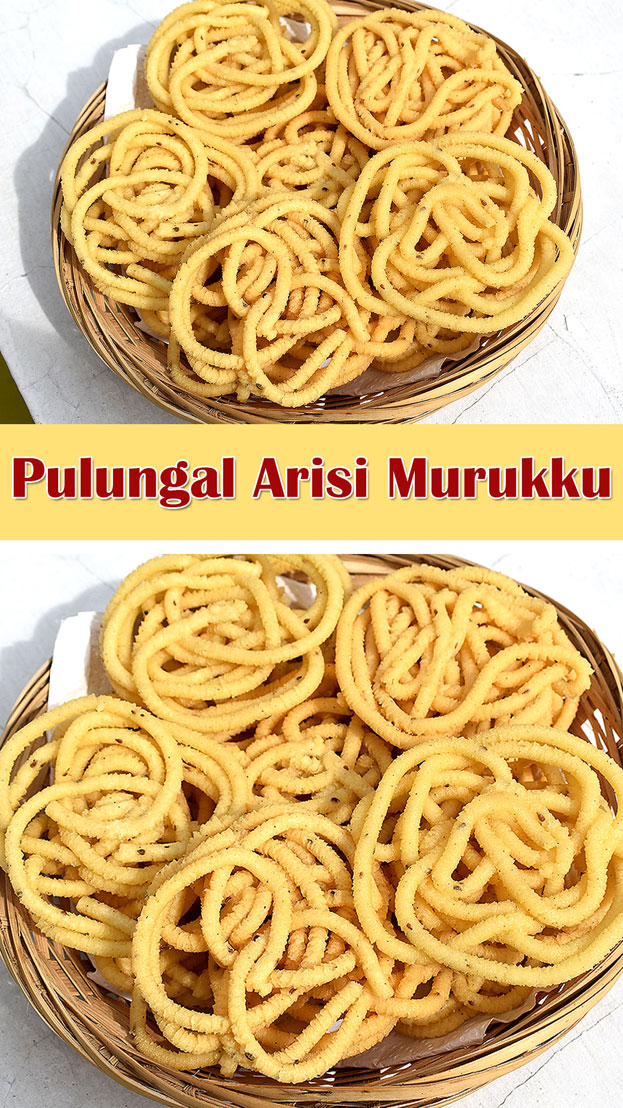 Pulungal arisi murukku recipe step 