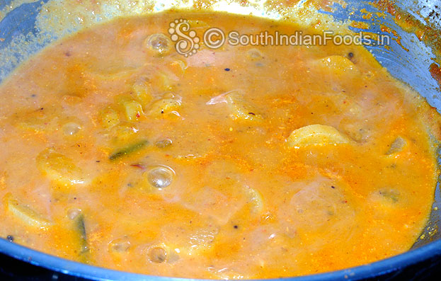 Add ground paste & let it boil
