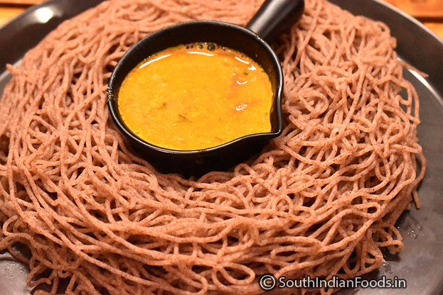 Instant ragi idiyappam & multi grain salna