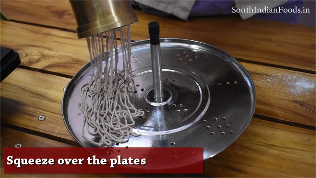 ragi idiyappam step 21