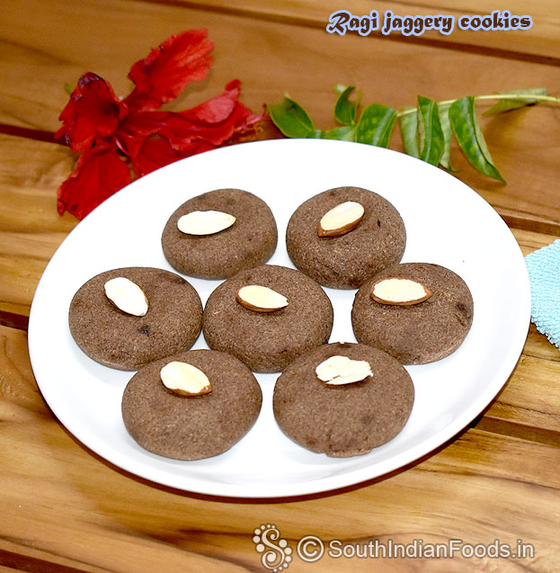 Ragi jaggery cookies