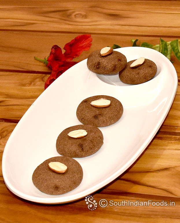 Eggless ragi cardamom biscuit