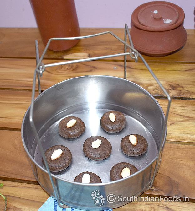 Place it in a pressure cooker container