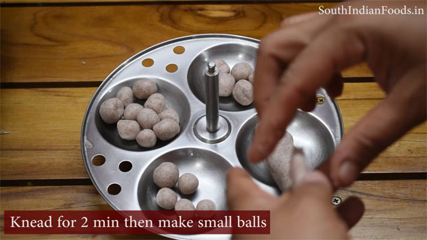 Ragi mani kolukattai recipe step 15