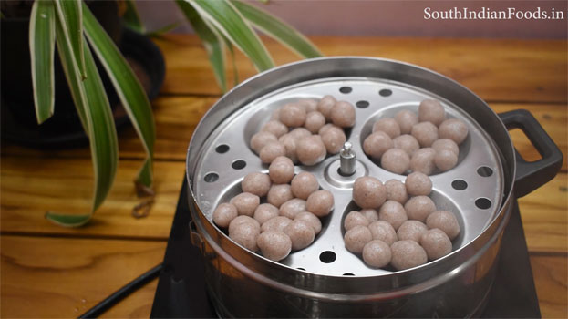 Ragi mani kolukattai recipe step 19