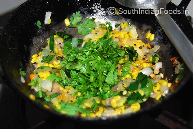 Add coriander leaves