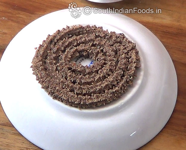 Raw ragi murukku is ready