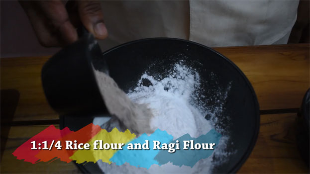 Ragi paal kolukattai  step2