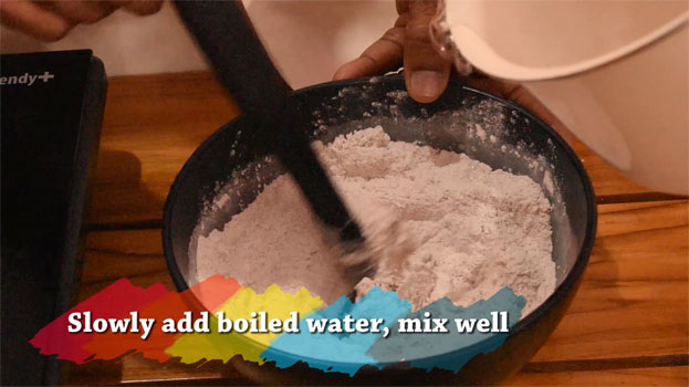 Ragi paal kolukattai  step5