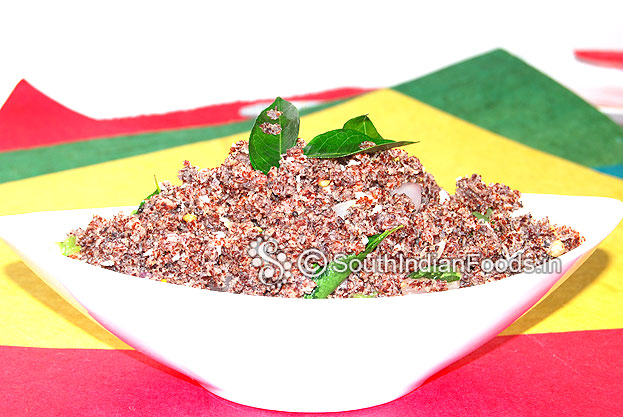 Ragi poha upma