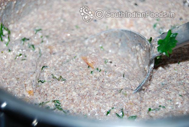 Ragi rava idli batter is ready