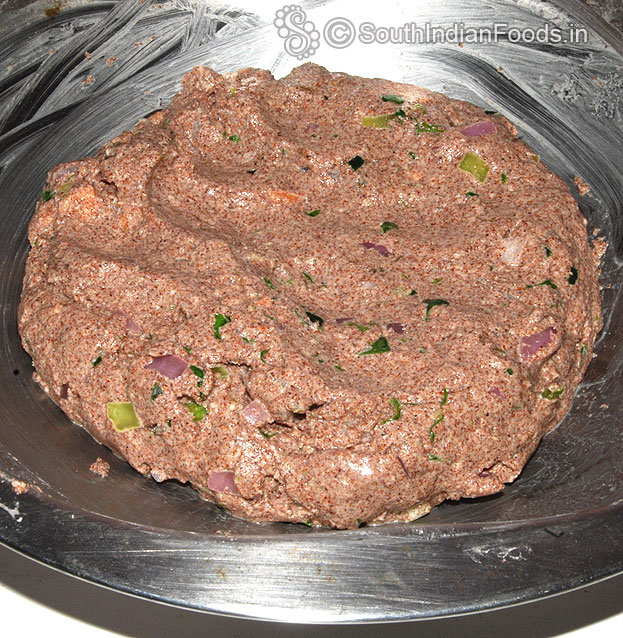 Ragi roti dough is ready