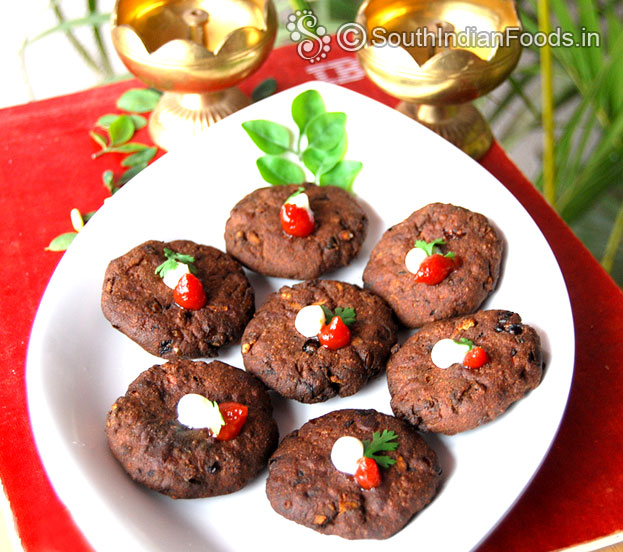 Finger millet vada, kezhvaragu vadai