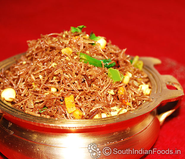 Ragi vermicelli upma