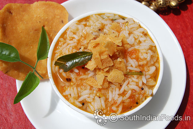 Winter season rasam rice