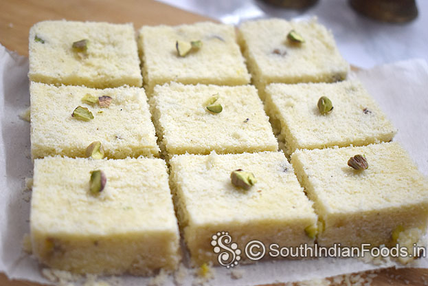 Instant rava burfi