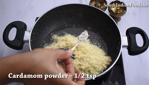 Instant Rava Burfi recipe step 12