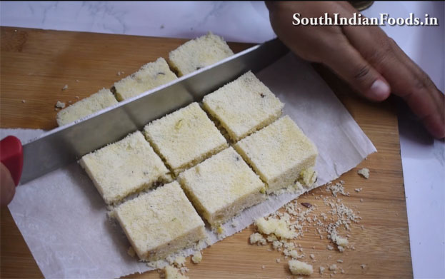 Instant Rava Burfi recipe step 21