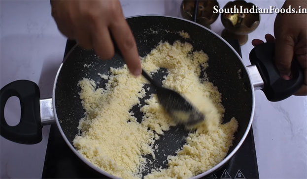 Instant Rava Burfi recipe step 4