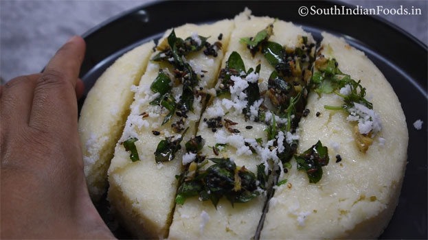 Instant rava dhokla recipe step 19