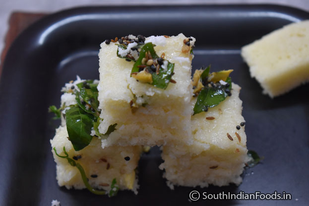 Instant rava dhokla recipe step 21