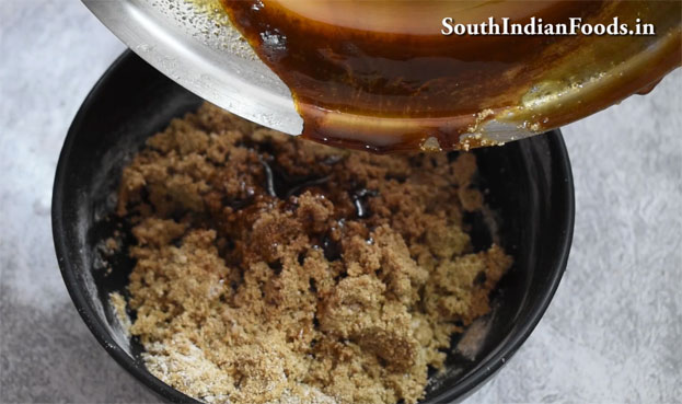 Rava jaggery ladoo recipe step 16