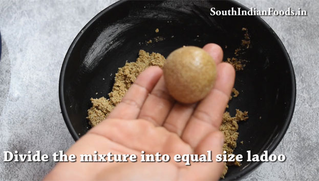 Rava jaggery ladoo recipe step 18