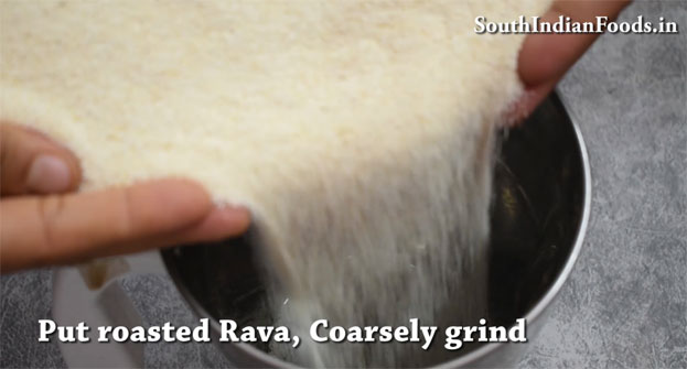 Rava jaggery ladoo recipe step 8