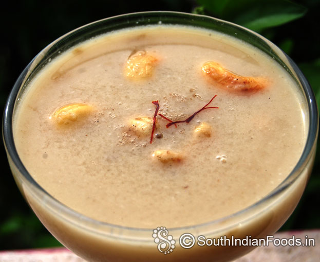 Delicious rava jaggery payasam ready