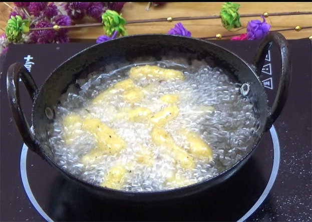 Deep fry till crisp & golden brown