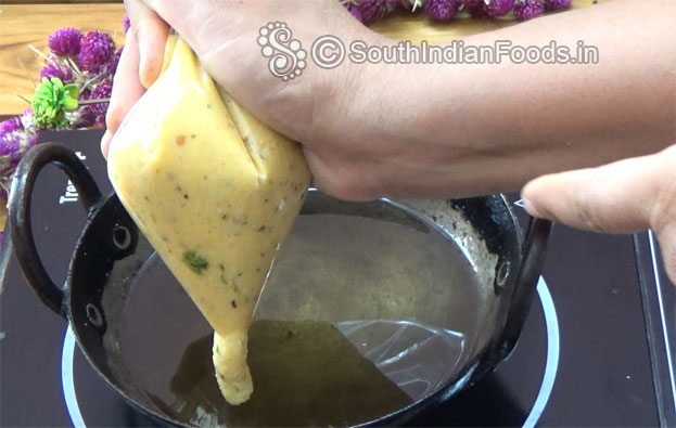 Squeeze over the oil